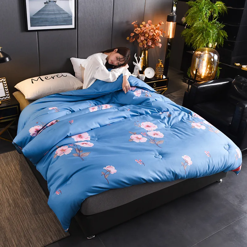 

Hot sellers use winter warm silk quilt thin quilt, very thin quilt 1.5m warm down silk quilt