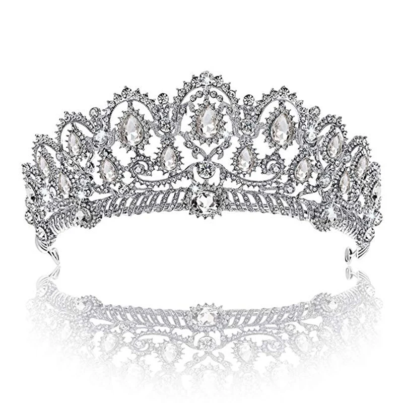 Корона тиара AiliBride Королевская корона пышные короны принцесса горный хрусталь
