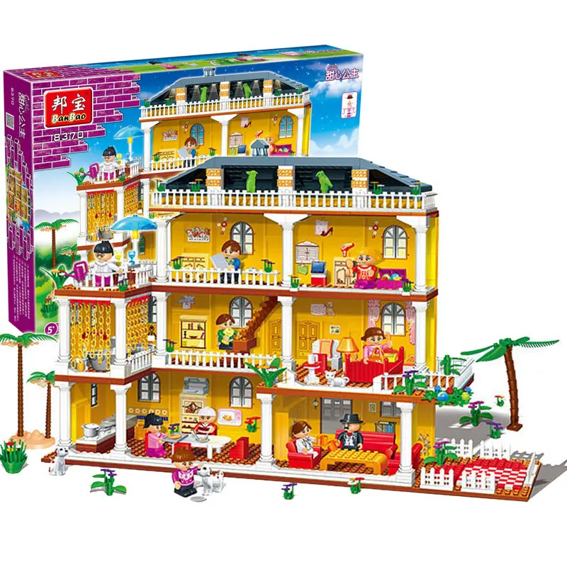 

BanBao 8370 GIRL'S Building Blocks I Love My Family Assembled Fight Inserted DIY Hut Toy 6-7-12-Year-Old