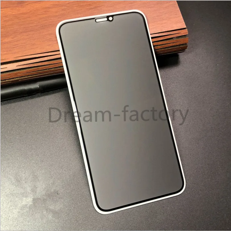 1000PCS Full Cover Privacy Tempered Glass Antispy Screen Protector for