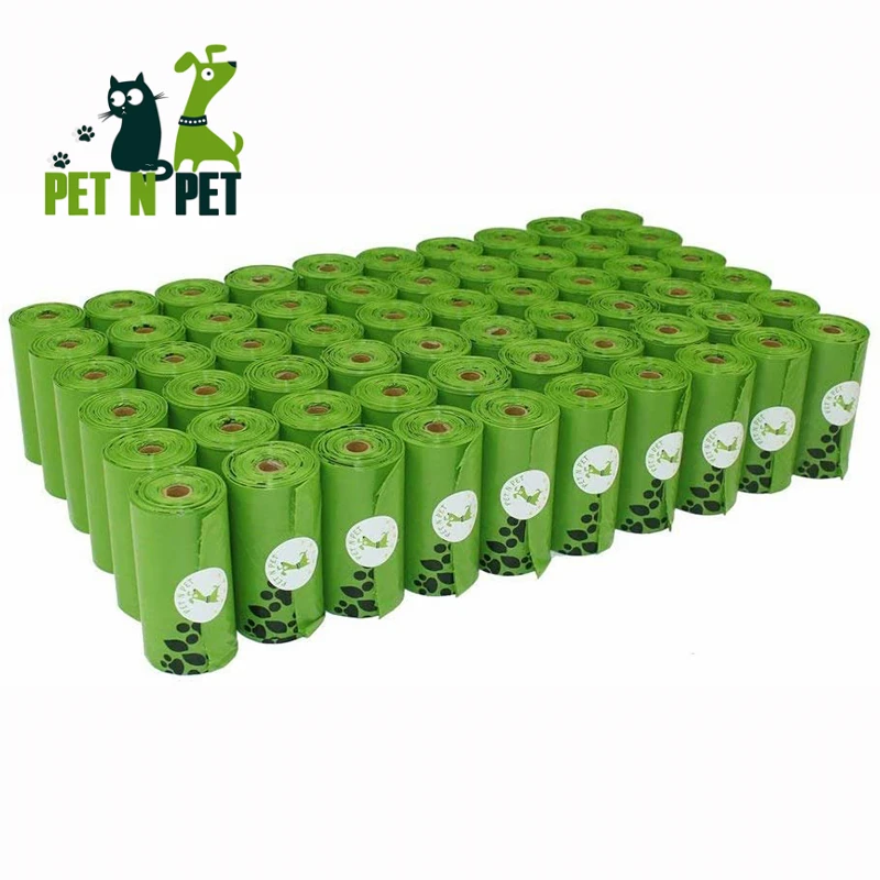 Pet N Pet Biodegradable Dog Poop Bags Supplies Ecofriendly 1080 Counts Black 60 Rolls Waste