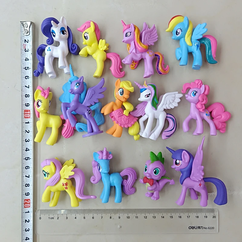 13 шт. с рисунком из мультфильма Мой маленький Единорог игрушечные фигурки земля