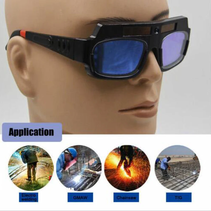 

AU Solar Powered Auto Darkening Welding Mask Helmet Eye Goggles Welder Glasses