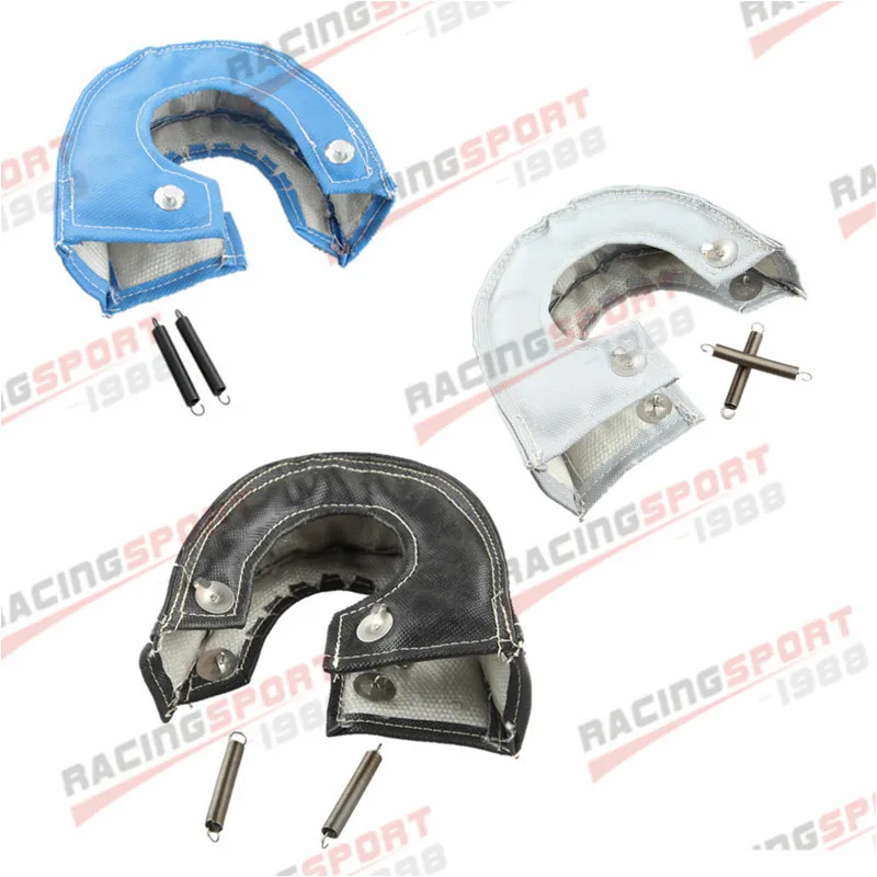 

Wooeight 100% Full TITANIUM Turbo Charger Heat Shield Cover Blanket Protection Turbocharger Wrap Cover For T88 T6