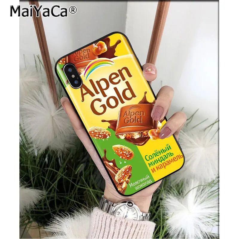 A16 Мягкий чехол для телефона MaiYaCa Alenka Alpen с изображением шоколада wonka из ТПУ для Apple iPhone 8 7 6 6S Plus X XS MAX 5 5S SE XR - Цвет: A16