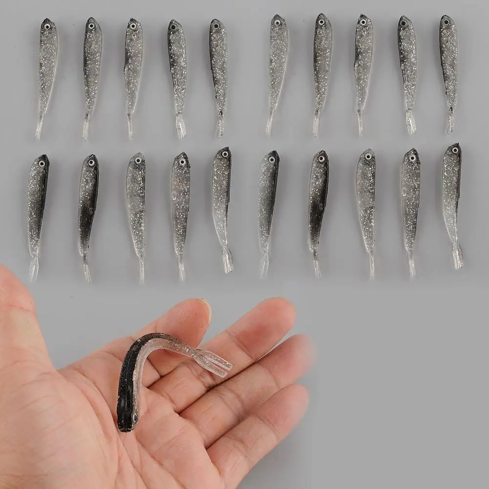 

Fishing Lure Soft Silicone Baits Fish Bait 80mm Sports &Amp; Outdoors Artificial Tool Grey