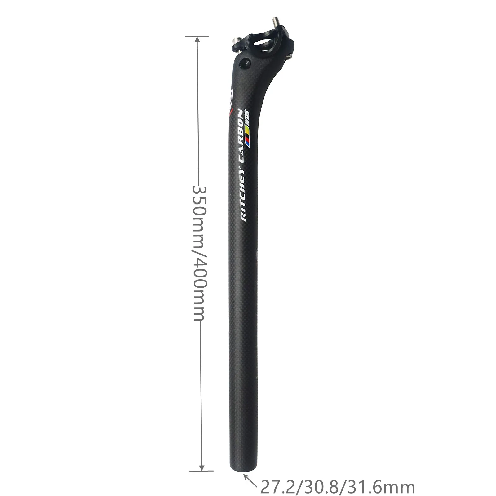 Carbon Sattelstütze 27.2//30.8/31,6mm matt/Glanz 3k Carbon Faser MTB/Road Fahrräder Carbon faser sitz post Licht sitz tube350/400mm – Detail 1