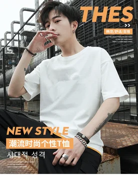 

Men's casual short-sleeved t-shirt wild clothes tide 2813