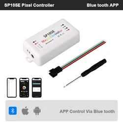 WS2812B Led Pixels Strip Controller DC5V-24V RGB Controller SP105E SP601E Bluetooth Music RF Remote WS2811 SK6812 Strip Lights