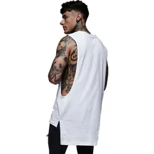 Стиль для мужчин Фитнес Спорт Бег упражнения повседневное Прохладный Чистый Хлопок Эластичность жилет Мода AliExpress поколение жира