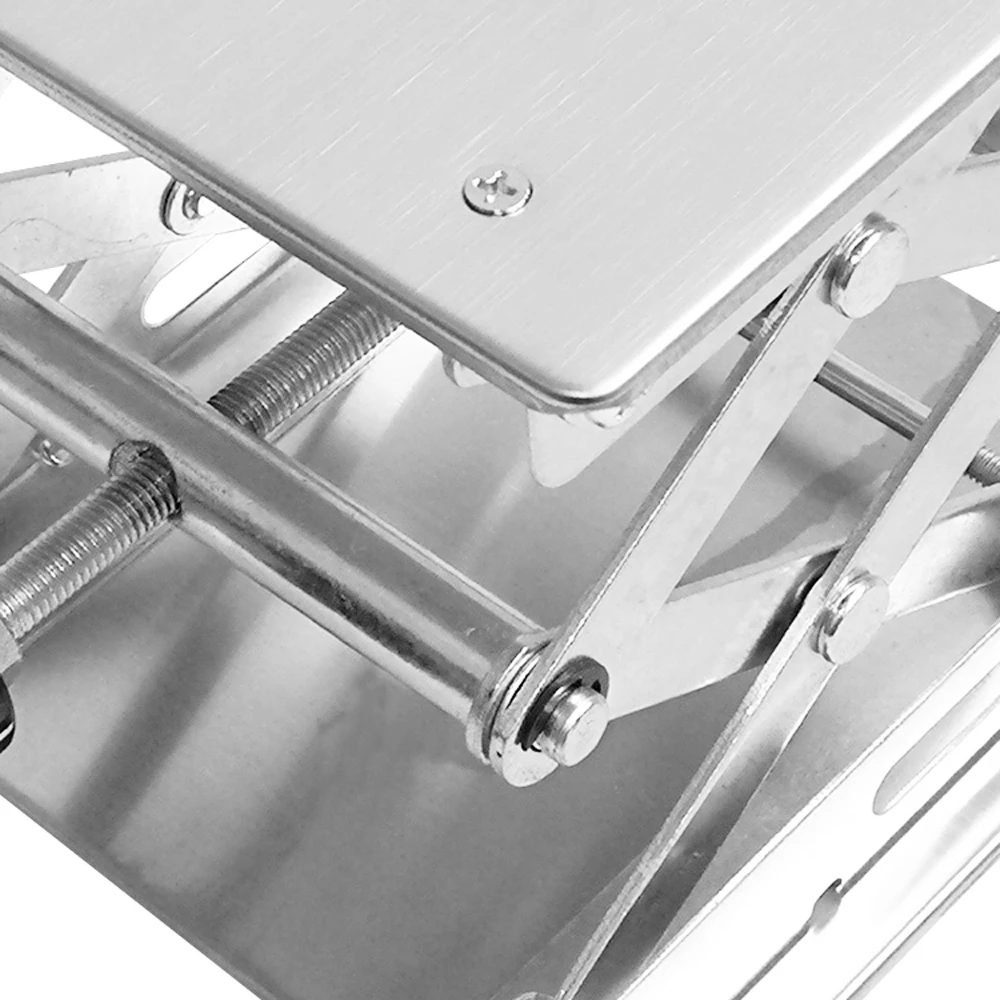 

Hot New Stainless Steel Mini Stable Lab Stand Manual Lift Riser Lifter Laboratory Lifting Platform