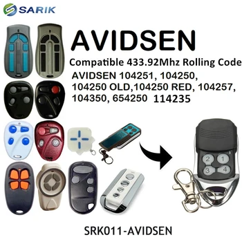 

AVIDSEN 114253 remote control 433.92mhz rolling code AVIDSEN 104251 104250 garage command door opener transmitter key fob