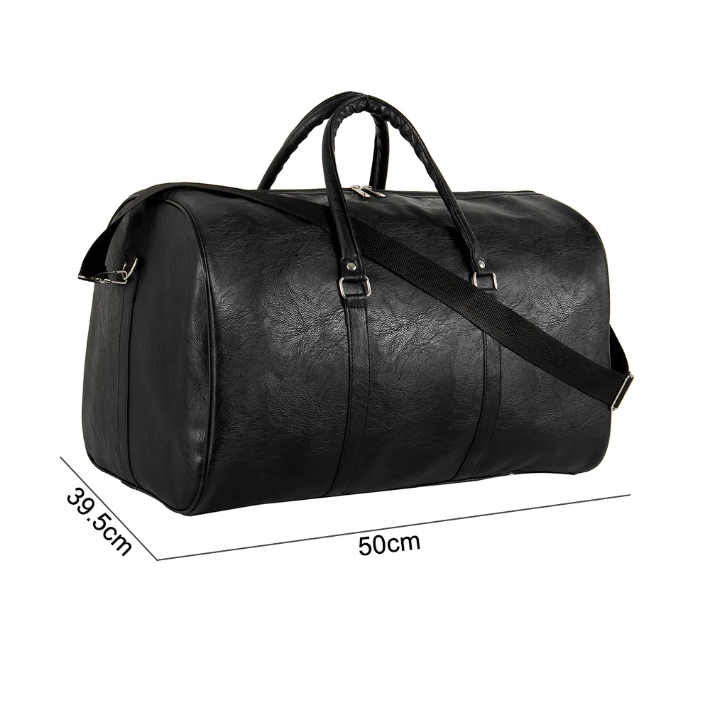 Качественная дорожная сумка черного цвета из искусственной кожи, парные дорожные сумки, ручная сумка для мужчин и женщин, модная дорожная сумка