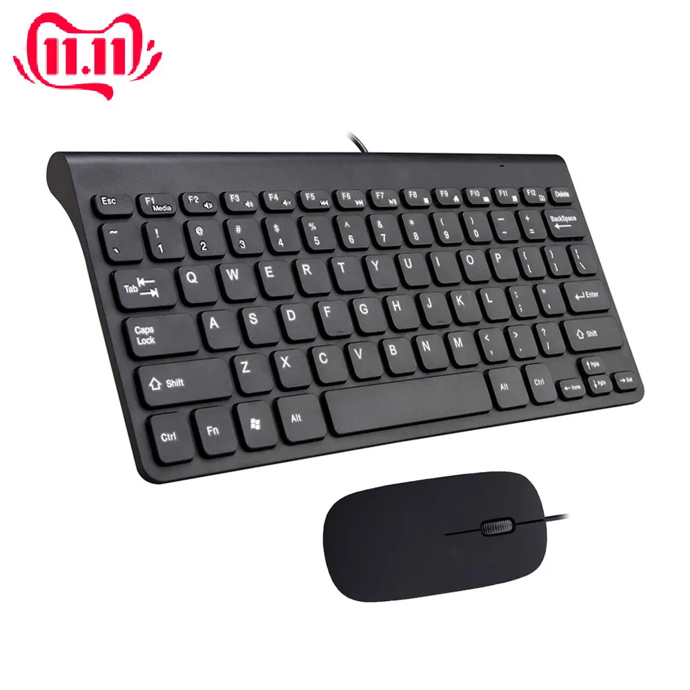 

800 1000 1200 1600DPI USB Wired Wireless Mouse And Keyboard Set 78 Keys 12 Multimedia Keys 2.4GHz Ultra Slim Mice And Keyboard