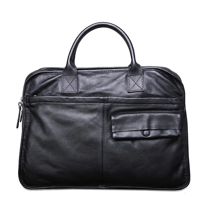 

Male Briefcase Genuine Leather Briefcases 11" Laptop Handbag Men's Business Crossbody Bag Messenger/Shoulder Bags For Men Sac