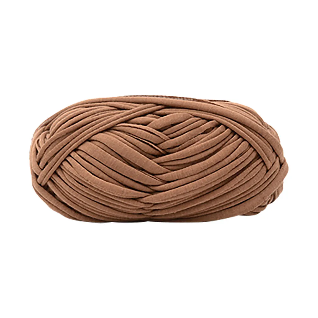 Домашняя пряжа для вязания крючком ручной работы ковров из хлопчатобумажной