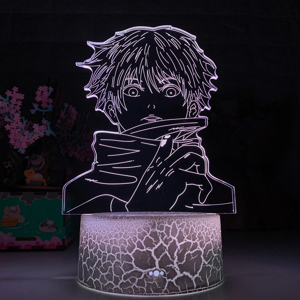 night lamp for bedroom Newest Anime Lamp Satoru Gojo Light Jujutsu Kaisen Led Night Light for Birthday Gift Jujutsu Kaisen Nightlight Satoru Gojo Lamps dinosaur light