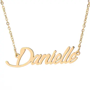 

Personality Gold Color Personalized Name Necklace Stainless Steel Customized Metal Cut Necklaces Custom Gift Jewelry