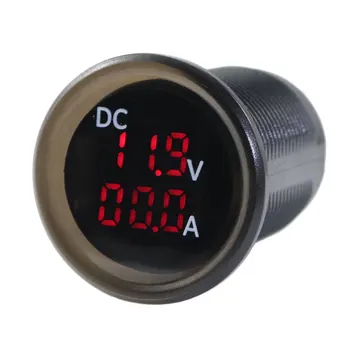 

Iztoss DC 0-15A Digital Voltage 4.5-30V+ Ammeter Car Motorcycle Universal Waterproof LED Display Range