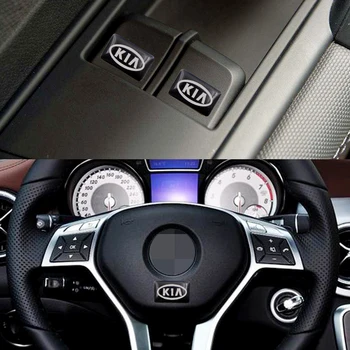

10x 50x 100pcs For Kia Ceed Rio Sportage K3 K4 K5 Car Interior steering wheel small sticker Car Badge Hub caps decal Car styling