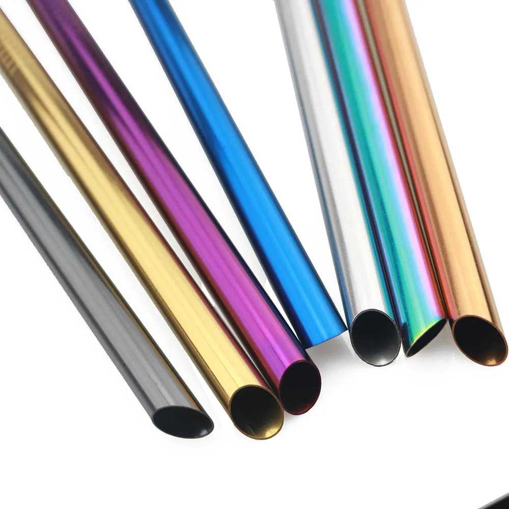 1 шт. 12 мм питьевой соломы многоразовый Металлический Набор соломинок острые
