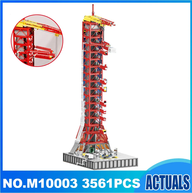 В наличии строительные блоки M10003 MOC J79002 Apollo Saturn V Launch пусковая Волшебная башня 3561