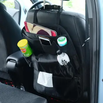

Car Seat Storage Bag Organizer Oxford Cloth Folding Back Seat Kick Mat Protector 8 Pocket Storage