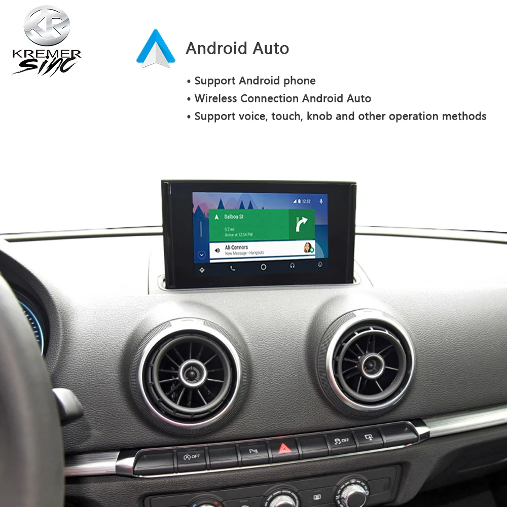 Зеркальный беспроводной Apple CarPlay Android Авто модернизация для Audi A1 A3 A4 iSmart Auto MMI2G MMI3G