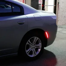 

2*Smoked/Clear Lens Rear Red LED Side Marker Lamp Light For Dodge Charger 2015 Automobiles Accessories Car Lights