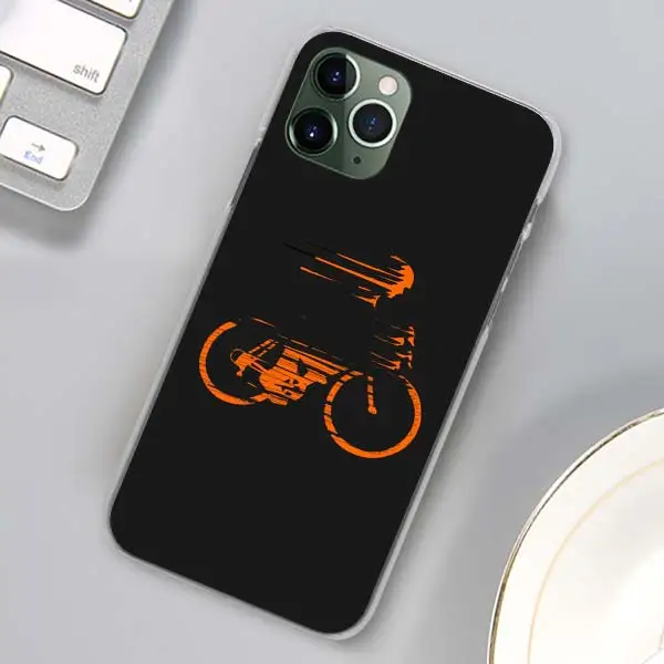 H07 Bike Cycling art Phone Cases for Apple iPhone 11 Pro Max X XR XS MAX Case for iPhone 6 6s 7 8 Plus 5 5S SE Cover - Цвет: H07