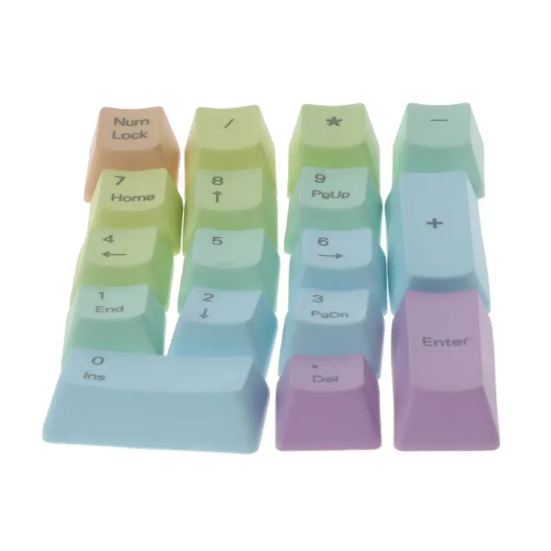 17 клавиш с боковой верхней печатью PBT Keycap для механической клавиатуры MX Switches