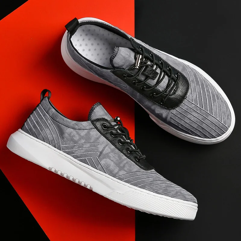 

2019 New Men Fashion Lace Casual Up Summer Sneakers Breathable Men Flats Shoes Male Footwear S3041-3065 C1