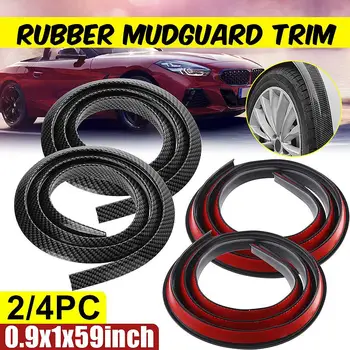 

Universal Car Rubber Car Mudguard Trim Wheel Eyebrow Protector Arch Protection Moldings Front Bumper Trim Fender Anti-rub Strip