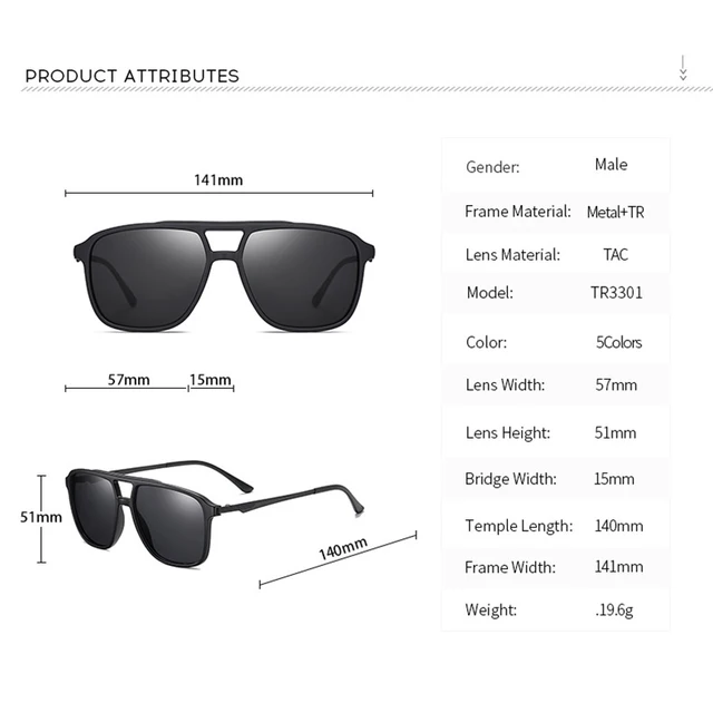 Luxury Retro Polarized Aviator Sunglasses for Women Men TR90 Classic Vintage Driving Sunglass 2