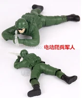 Electric Toy Large Electric Climb Toys With Light And Sound Military Model Toy Will Crawl Soldier Finished Product Battery 2021 2