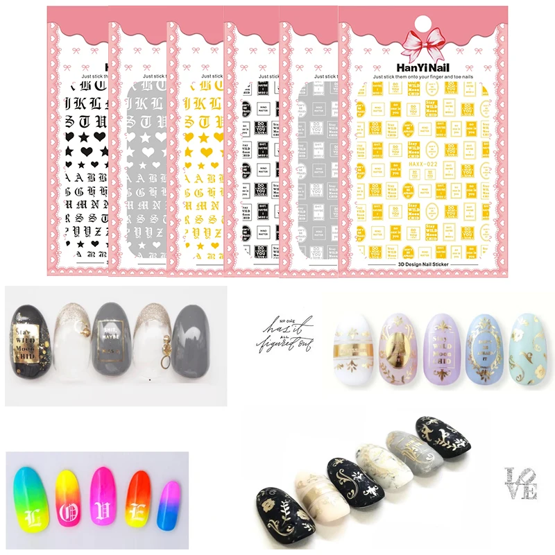 

Nail Sticker Japanese Series Sticker Decals Tips Logo Symbol Nail Art Decoration Tips Design Back Adhesive Sticksers For Nail