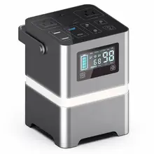 Портативный солнечный генератор 110 В 220 В 231Wh портативная электростанция с сенсорным экраном AC power Bank 2 AC розетки, QC3.0 USB, солнечный