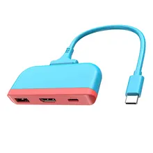 Station d'accueil pour Switch TV, Station d'accueil Portable, USB C vers 4K, HDMI, USB 3.0 PD