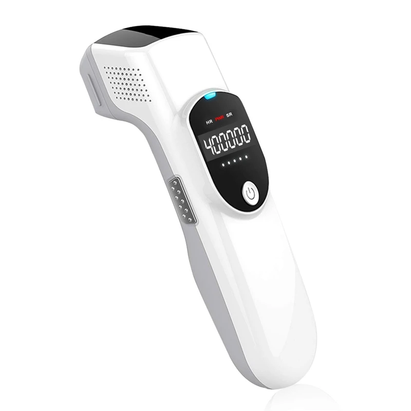 

Hair Removal System 400,000 Flashes Skin Facial Body Permanent Hair Remover Device with LED Screen EU Plug
