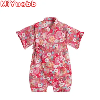 

Fashion Romper Cute Japanese Kids Clothes Baby Rompers Cotton Kimono Summer Baby Boys And Girls Clothing Toddler Baby Costume DD