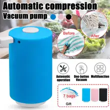 3 цвета, мини перезаряжаемый Автоматический Вакуумный компрессионный мешок, герметик, всасывающий насос, закуска, свежая еда, стержень, Полоска, кухонный инструмент с зажимом