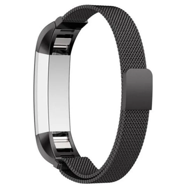 Миланский Ремешок Для Fitbit Alta HR умный браслет металлический ремешок для часов сменный Браслет Ремешок Для Fitbit Alta Correa band - Цвет: Black