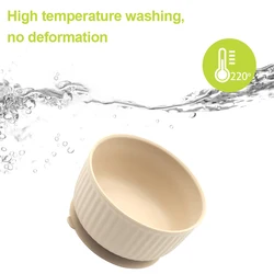 Baby Feeding Bowl Food Grade Silicone Bowl Non-slip Suction Bowl Baby Plate Kids Tableware Waterproof BPA Free Spoon