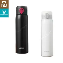 Youpin viomi vácuo 24 horas frasco de vácuo garrafa inteligente de água garrafa térmica de aço inoxidável 460ml