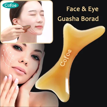 

Chinese Guasha Set Massage Scraping Plate Gua Sha Board Stick Acupuncture Tool Eye Bags, Lift Eyes, Face Lifting