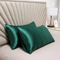 Solid Color Pillow Cover High Quality Rayon Pillow Case Cover Envelope Pillowcase 50x70 50x90 Cover For Pillow 2