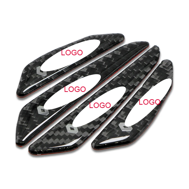 

4pcs Car Carbon Fiber Protection Stickers for Audis TT A4 B8 VWs Volkswagens CC Golf 4 5 6 7 BMWs E90 Mercedess Benzs W204 Goods