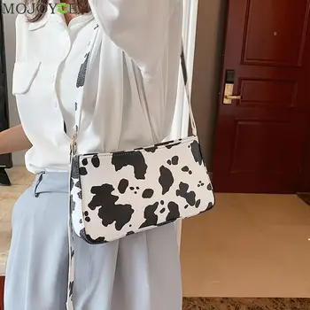 

Women Cow Milk Crossbody Bag Classic Delicate Creative Design Chic PU Leather Female Fashion Totes Shoulder Handbags