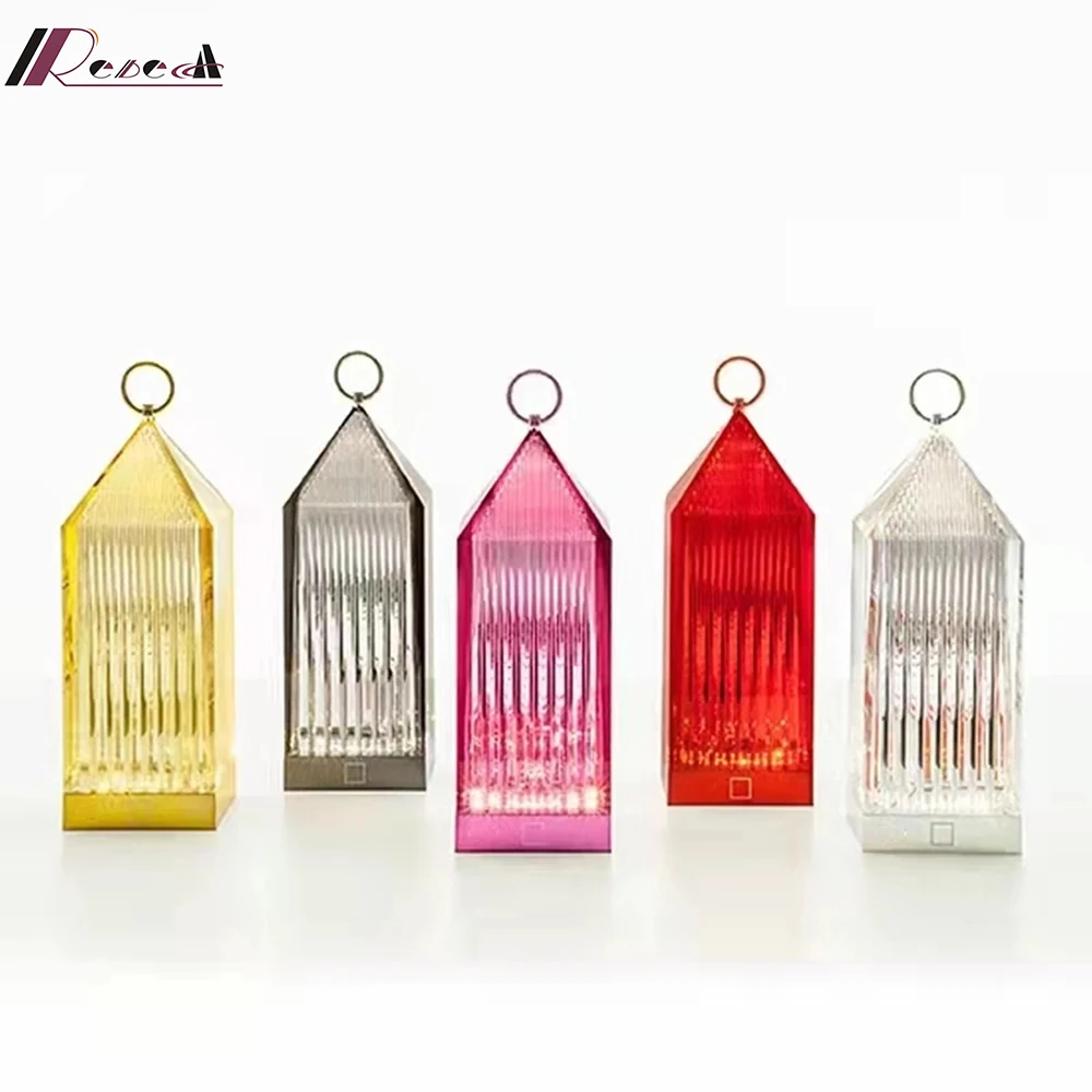 Хрустальная настольная лампа Kartell итальянский дизайн Katell перезаряжаемый фонарь