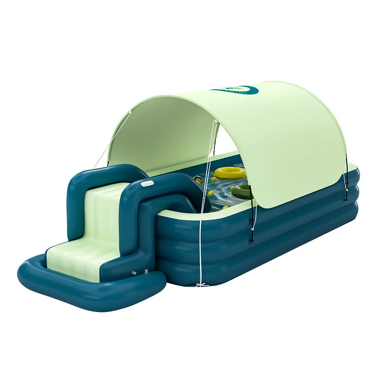 Toy Automatic Filling With Peng Children's Inflatable Swimming Pool Slide Large Awnings Naughty Fort Thickening 2023 New 5